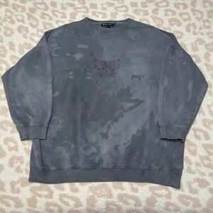 Motel Rocks Bleach Wash Oversized Sweatshirt – Small